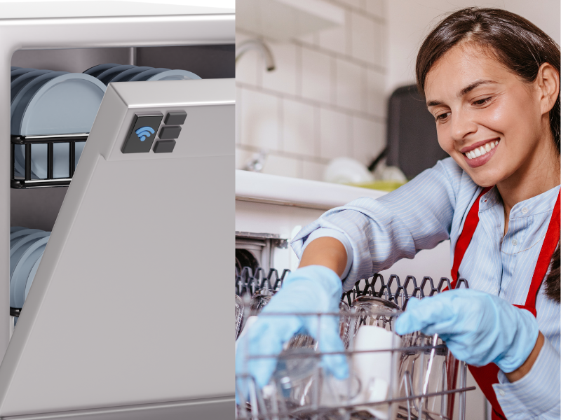 cleaninig of dishwasher